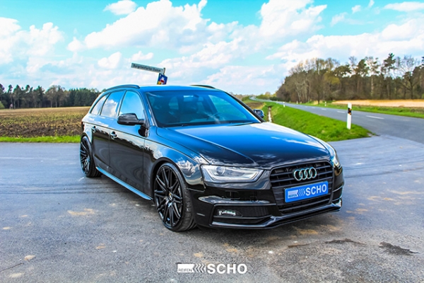Mit Eibach Gewindefedern und 9x20 Zoll Twin-Monotube-Projekt Felgen